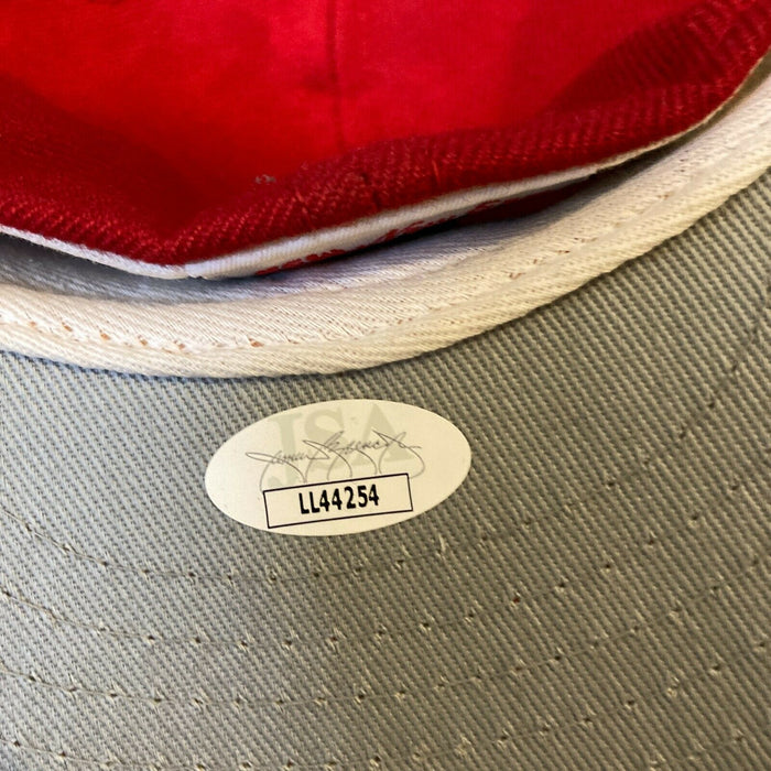 Pete Rose #14 Signed Authentic Cincinnati Reds Game Model Hat With JSA COA
