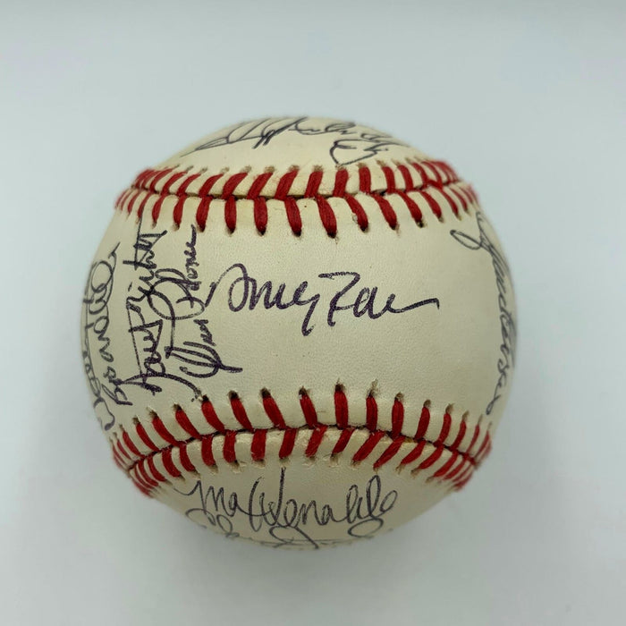 1990 California Angels Team Signed Autographed American League Baseball