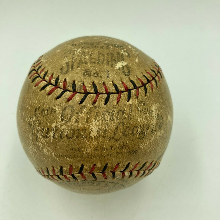 Earliest Known Rogers Hornsby Single Signed 1922 Home Run Game Used Baseball JSA