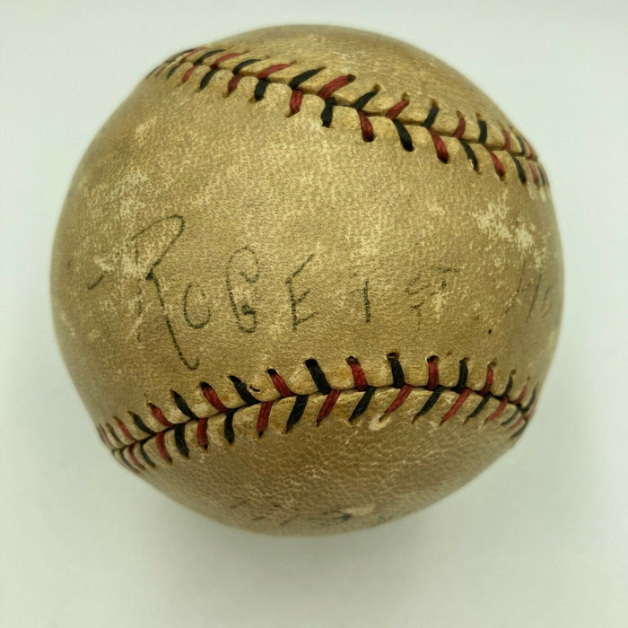 Earliest Known Rogers Hornsby Single Signed 1922 Home Run Game Used Baseball JSA