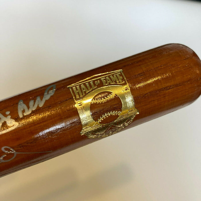 Yogi Berra Whitey Ford Signed Cooperstown Hall Of Fame Mini Baseball Bat JSA COA