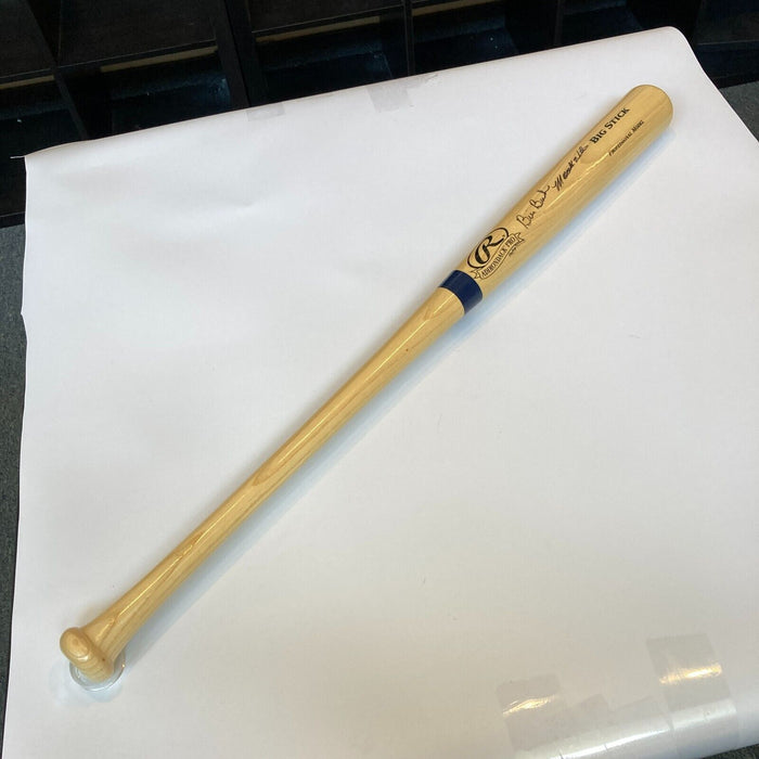 Mookie Wilson & Bill Buckner Signed Rawlings Baseball Bat Steiner COA