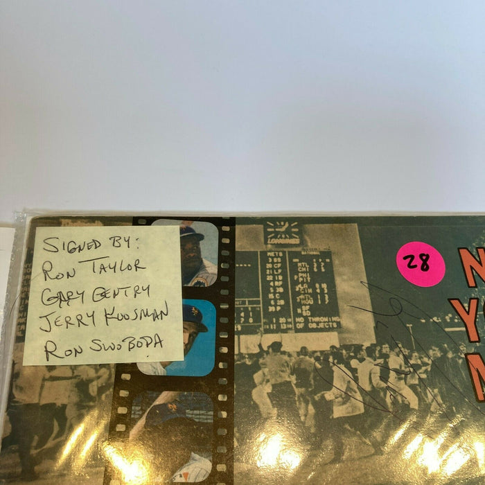 Lot Of (3) 1970 New York Mets Signed Vintage Yearbooks