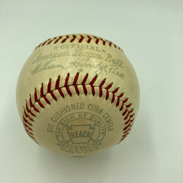 Beautiful Mickey Cochrane Single Signed 1940's American League Baseball JSA COA