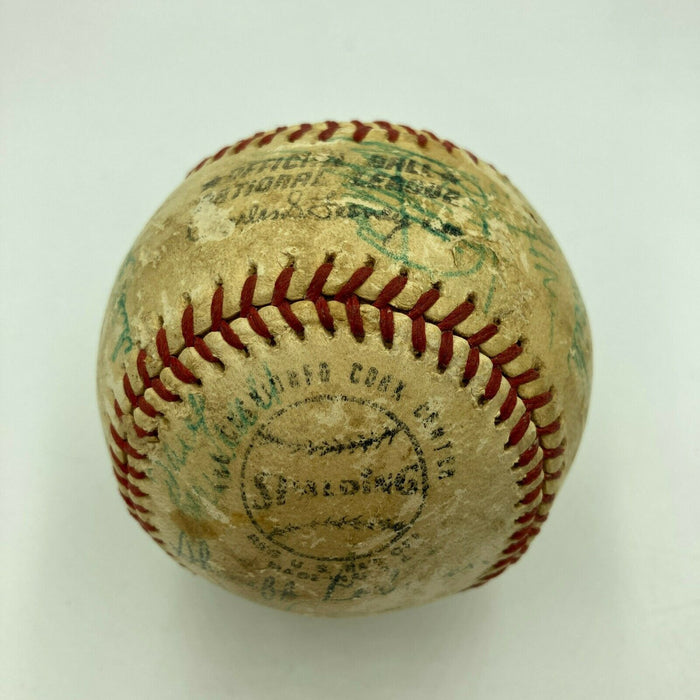 Tom Seaver 1972 New York Mets Team Signed Game Used National League Baseball
