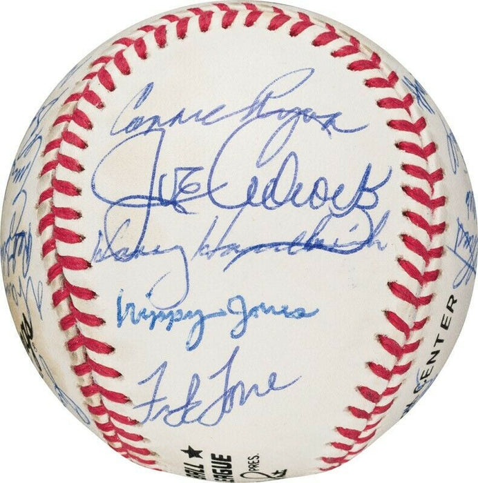 Beautiful 1957 Milwaukee Braves World Series Champs Team Signed Baseball PSA DNA