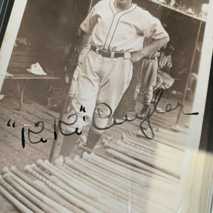 Kiki Cuyler HOF Signed 1935 Cincinnati Reds Original Photo PSA DNA Certified