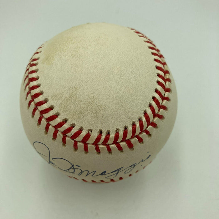 Nice Joe Dimaggio Signed Official American League Baseball JSA COA