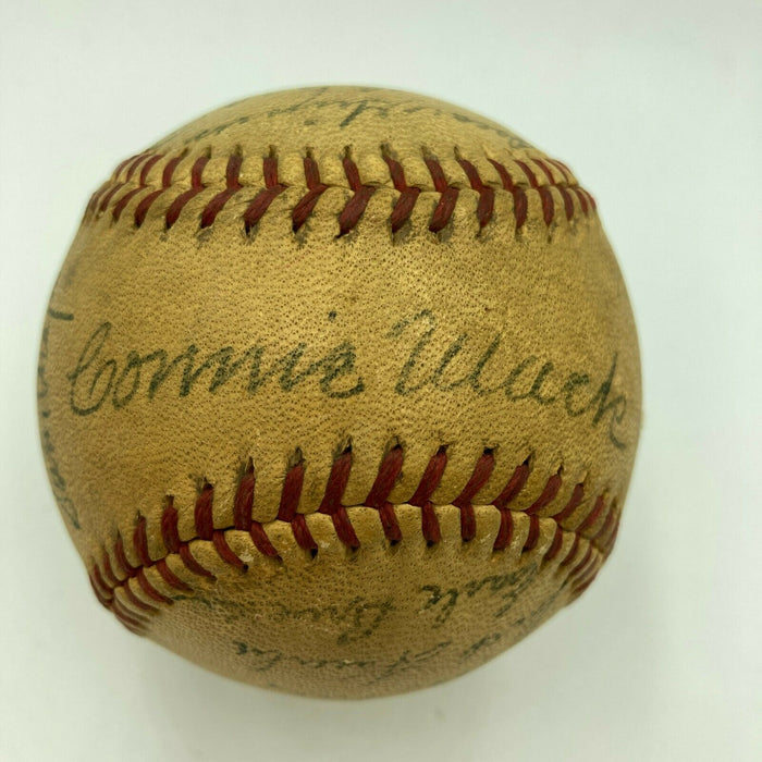 Al Simmons & Connie Mack 1940 Philadelphia Athletics Team Signed AL Baseball
