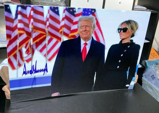 Magnificent President Donald Trump Full Name Signed Large 20x30 Photo JSA MINT 9