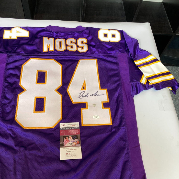 Randy Moss Signed Authentic Wilson Minnesota Vikings Game Model Jersey JSA COA