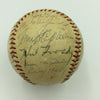 1965 Yankees Old Timers Day Signed Baseball Joe Dimaggio Lefty Grove PSA