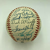 Hall Of Fame Multi Signed Cracker Jack Old Timers Game Baseball Beckett COA