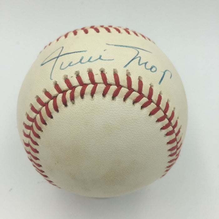 Nice Willie Mays Signed Autographed Official National League Baseball SGC COA