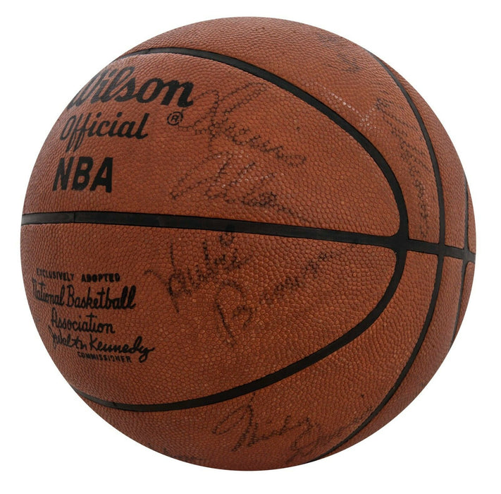 1973-74 Milwaukee Bucks Team Signed NBA Basketball Kareem Abdul Jabbar JSA COA