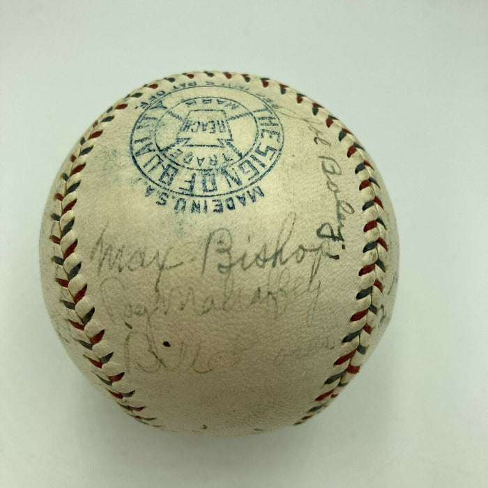1930 Philadelphia Athletics A's World Series Champs Team Signed Baseball JSA COA