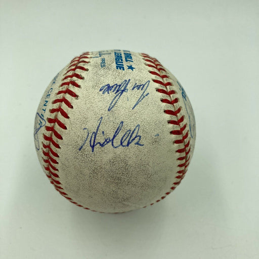 1998 New York Yankees Pitchers Signed Baseball David Wells Hideki Irabu