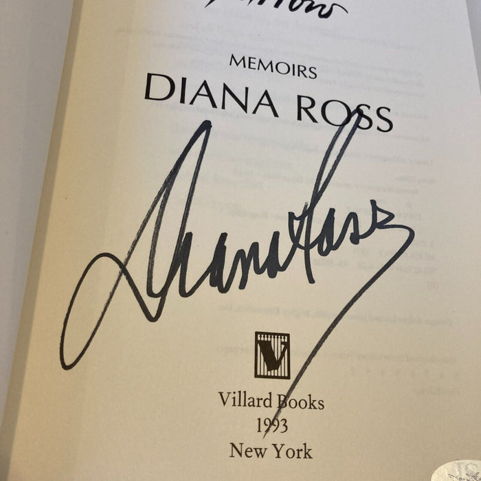 Diana Ross Signed Autographed Secrets Of A Sparrow Book JSA COA