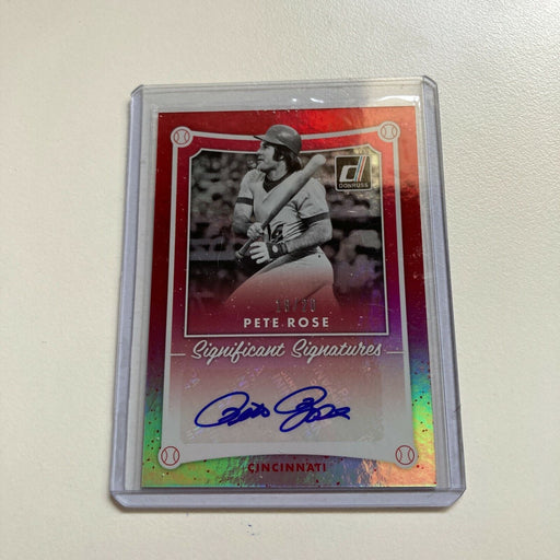 2017 Donruss Pete Rose #18/20 Signed Autographed Baseball Card Auto