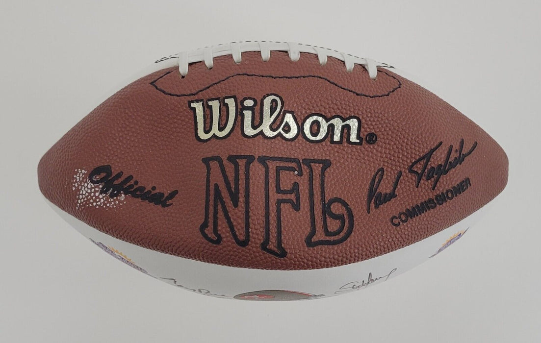 Jerry Rice & Steve Young Signed San Francisco 49ers Super Bowl XXIX Football BAS