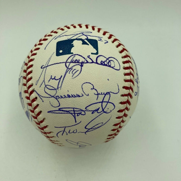 2005 New York Yankees Team Signed Baseball Derek Jeter Mariano Rivera Arod JSA