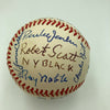 New York Black Yankees Negro League Legends Team Signed Baseball JSA COA