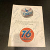 1965 Los Angeles Dodgers World Series Champs Team Signed Program Koufax Beckett