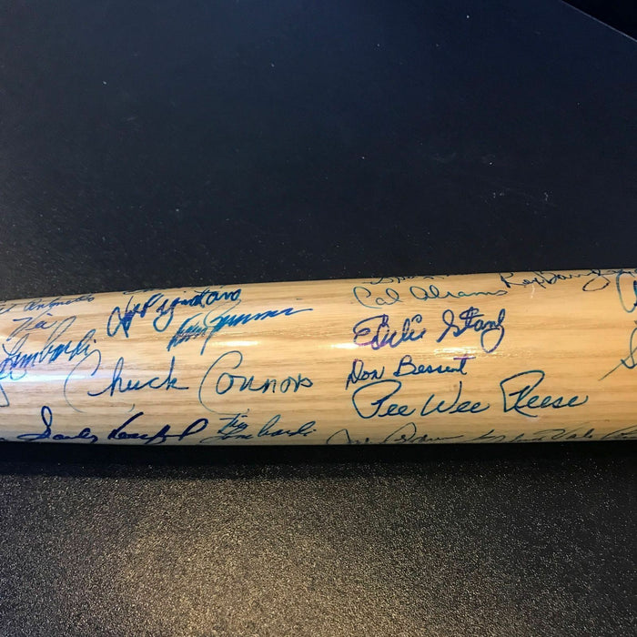 Sandy Koufax Brooklyn Dodgers Legends Signed Ebbets Field Bat 47 Sigs PSA DNA