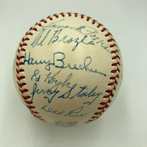 MINT 1950 St. Louis Cardinals Team Signed Baseball Stan Musial PSA DNA COA