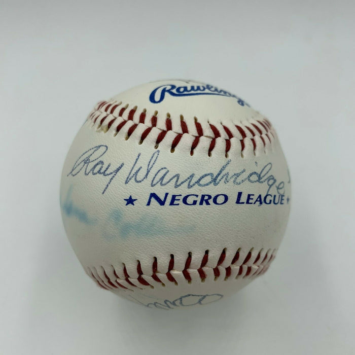 Negro League Legends Multi Signed Baseball Monte Irvin Buck Leonard PSA DNA COA