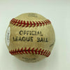 Walt Alston "Smokey" Single Signed Vintage 1950's Baseball With JSA COA