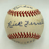 Rick Ferrell Signed Heavily Inscribed American League Baseball JSA COA