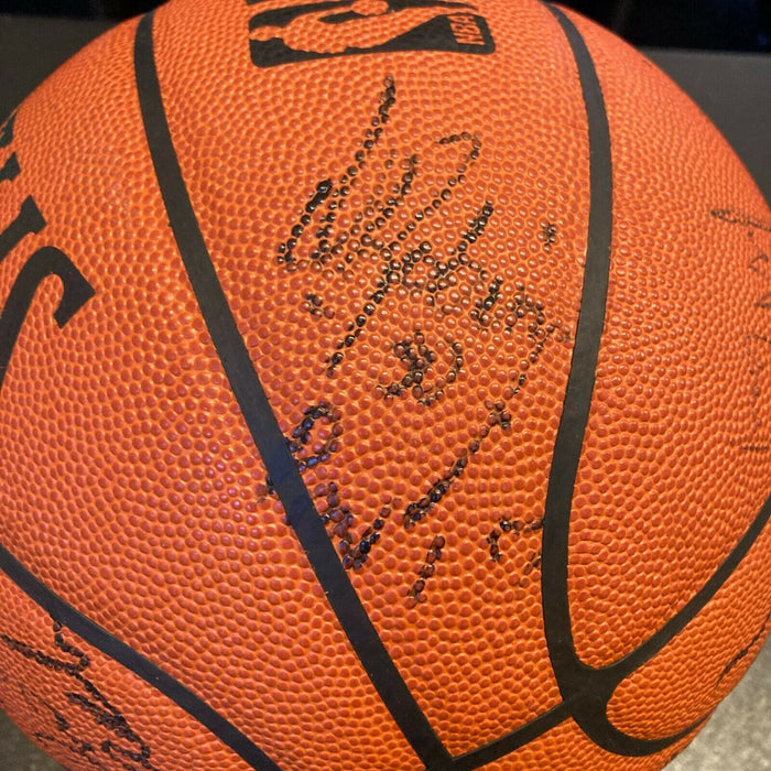 2001 All Star Game Team Signed Basketball Tim Duncan Vince Carter Garnett JSA