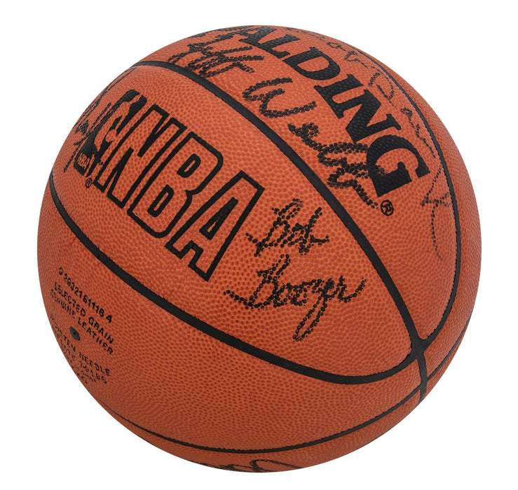 1970-71 Milwaukee Bucks NBA Champions Team Signed Official Basketball JSA COA