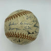 1937 Detroit Tigers Team Signed American League Baseball Hank Greenberg JSA COA