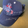David Ortiz "Reverse The Curse, MVP" Signed 2004 ALCS Red Sox Hat Steiner COA