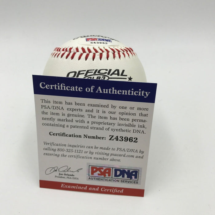George Kell  Signed Autographed Rawlings Official League Baseball PSA DNA COA
