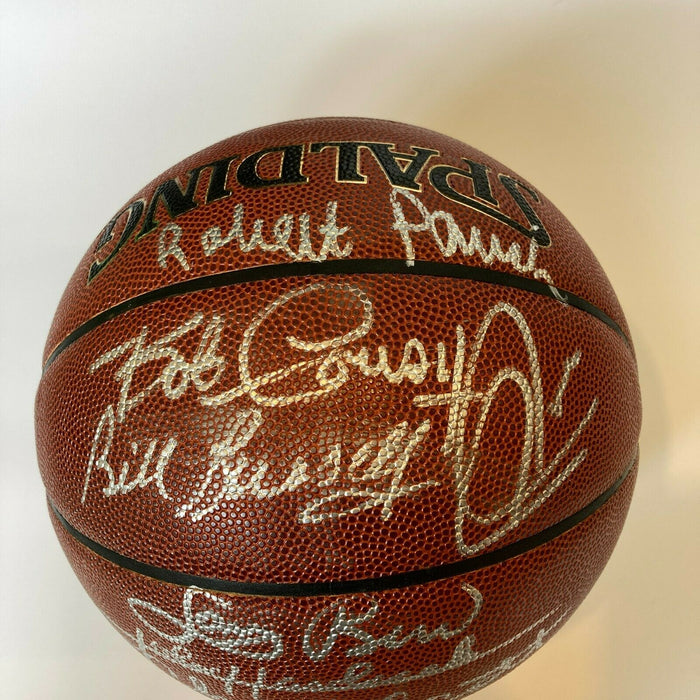 Bill Russell Larry Bird Boston Celtics Legends Signed NBA Basketball JSA COA