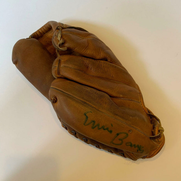 Beautiful 1950's Ernie Banks Signed Game Model Baseball Glove With PSA DNA COA