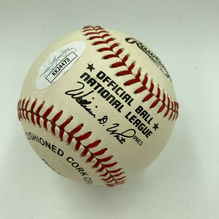 New York City Mayor Ed Koch Signed Autographed MLB Baseball JSA COA Dec 2013
