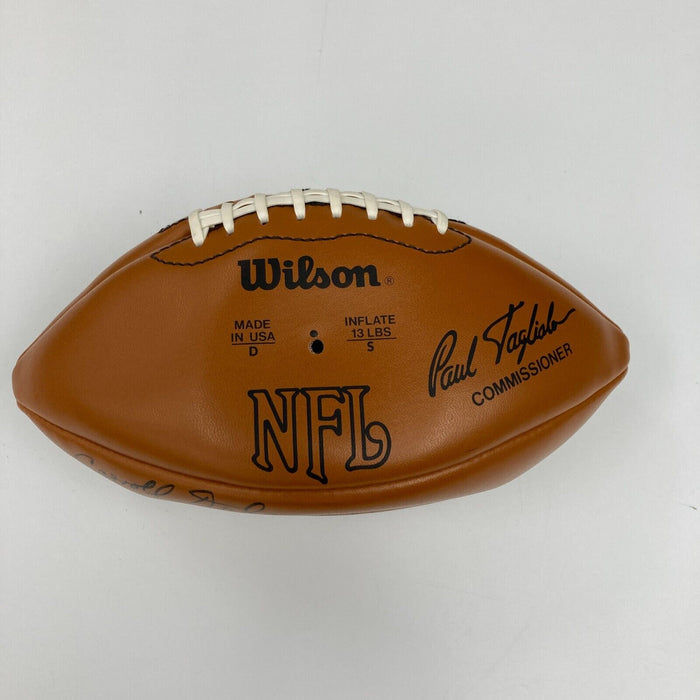 Bart Starr Green Bay Packers Hall Of Fame Legends Signed Football JSA COA