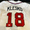 Ryan Klesko Signed Autographed Game Used 1995 Atlanta Braves Jersey With JSA COA