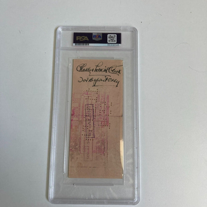 Moe Berg Signed 1954 Bank Check The Catcher Was a Spy PSA DNA