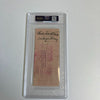 Moe Berg Signed 1954 Bank Check The Catcher Was a Spy PSA DNA