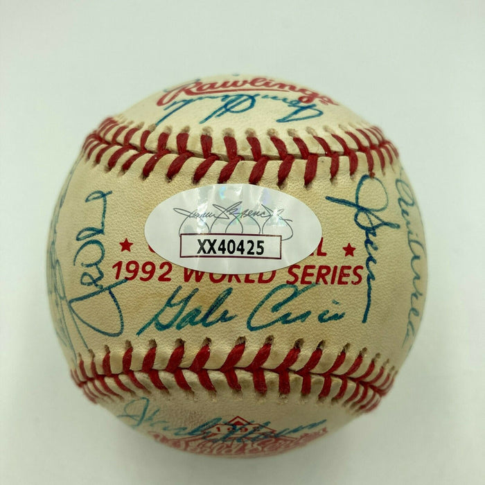 1992 Toronto Blue Jays World Series Champs Team Signed W.S. Baseball JSA COA