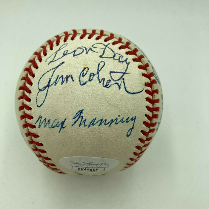 Negro League Legends Signed Baseball Wilmer Fields Leon Day Benson Manning JSA