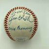Negro League Legends Signed Baseball Wilmer Fields Leon Day Benson Manning JSA