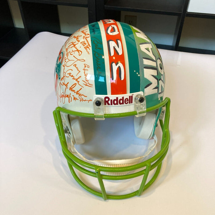 1972 Miami Dolphins Super Bowl Champs Team Signed Full Size Authentic Helmet JSA