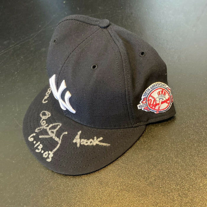 Roger Clemens "300 Wins 4000Ks 6-13-00" Signed Yankees Hat Tristar & MLB Holo