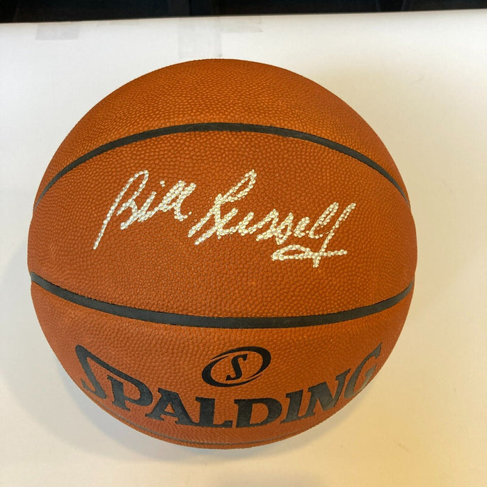 Bill Russell Signed Spalding Official NBA Game Basketball Steiner COA
